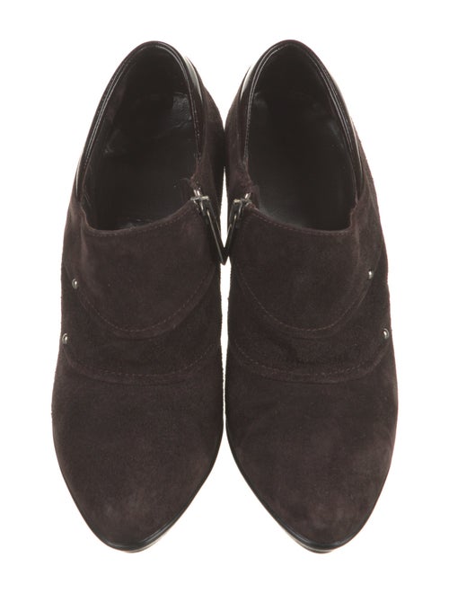 Aquatalia Suede Studded Accents Pumps