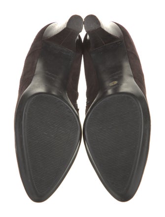 Aquatalia Suede Studded Accents Pumps