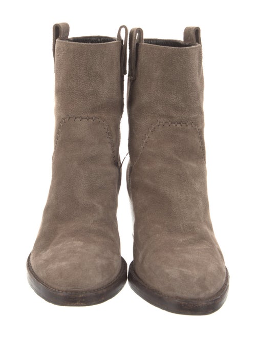 Aquatalia Suede Whipstitch Trim Boots