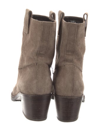 Aquatalia Suede Whipstitch Trim Boots