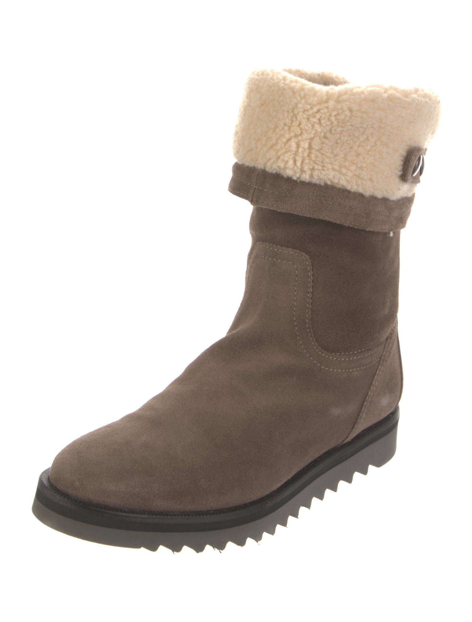 Aquatalia Suede Colorblock Pattern Boots