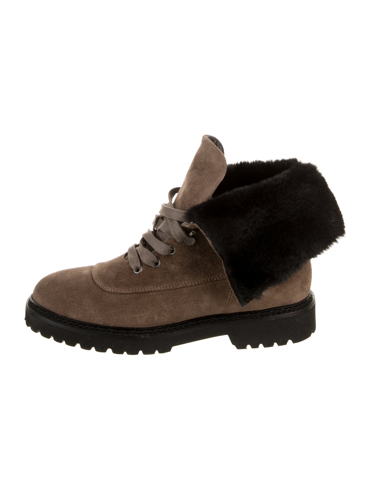 Aquatalia Suede Combat Boots