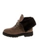 Aquatalia Suede Combat Boots