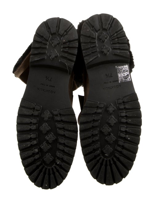 Aquatalia Suede Combat Boots