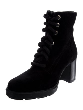 Aquatalia Suede Lace-Up Boots