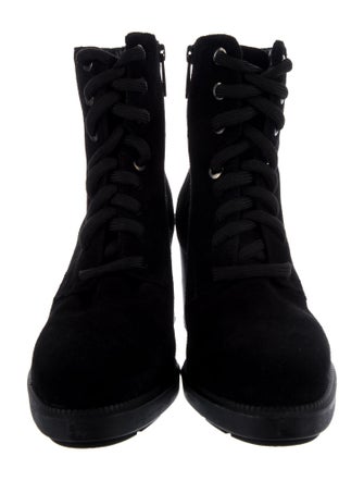 Aquatalia Suede Lace-Up Boots
