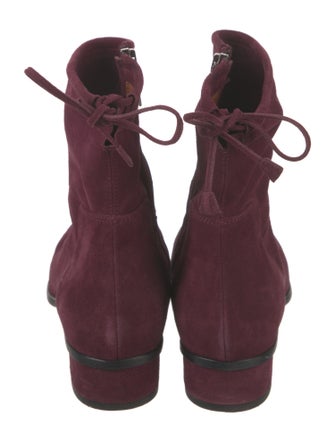 Aquatalia Suede Lace-Up Boots