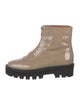 Aquatalia Patent Leather Combat Boots
