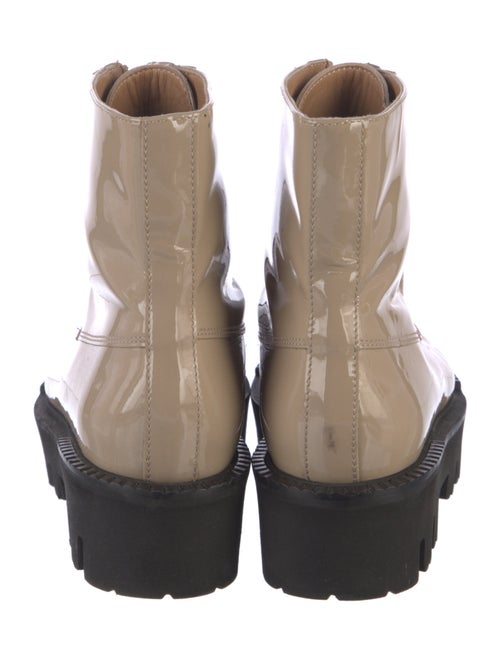 Aquatalia Patent Leather Combat Boots