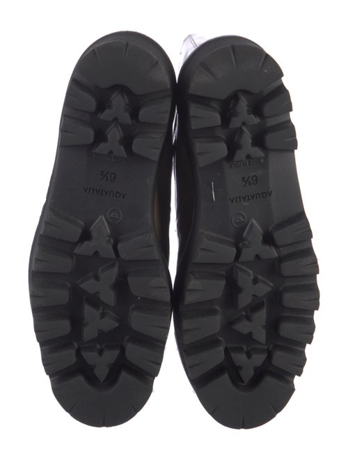 Aquatalia Patent Leather Combat Boots