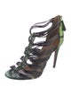 Aquatalia Snakeskin Animal Print Gladiator Sandals