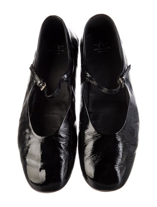 Aquatalia Patent Leather Mary Jane Flats