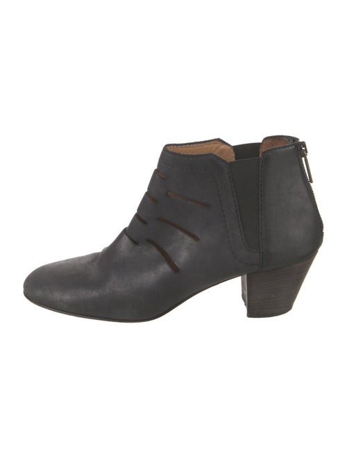Aquatalia Leather Cutout Accent Boots