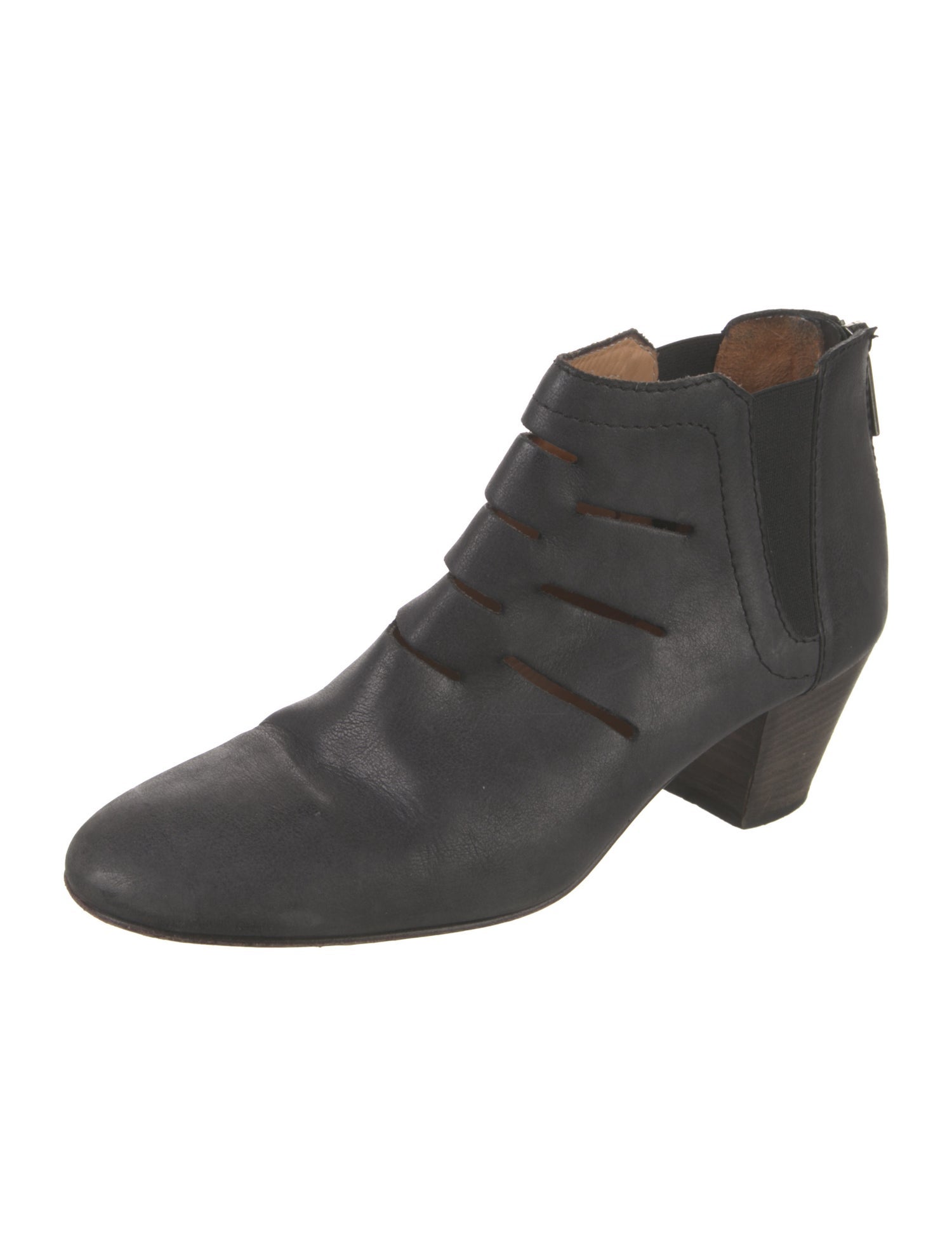 Aquatalia Leather Cutout Accent Boots