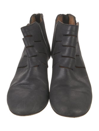 Aquatalia Leather Cutout Accent Boots