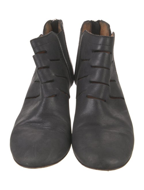 Aquatalia Leather Cutout Accent Boots