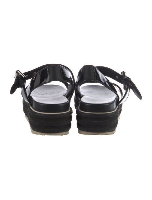 Aquatalia Patent Leather Slingback Sandals