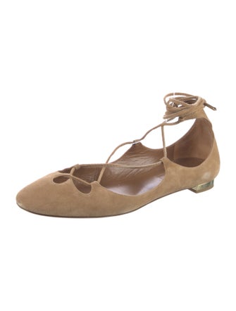 Aquatalia Suede Ballet Flats