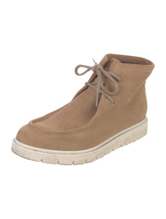 Aquatalia Suede Lace-Up Boots