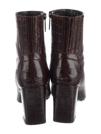 Aquatalia Embossed Leather Boots