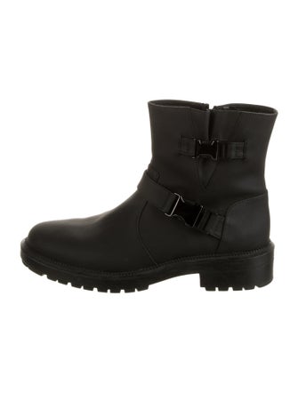 Aquatalia Leather Moto Boots
