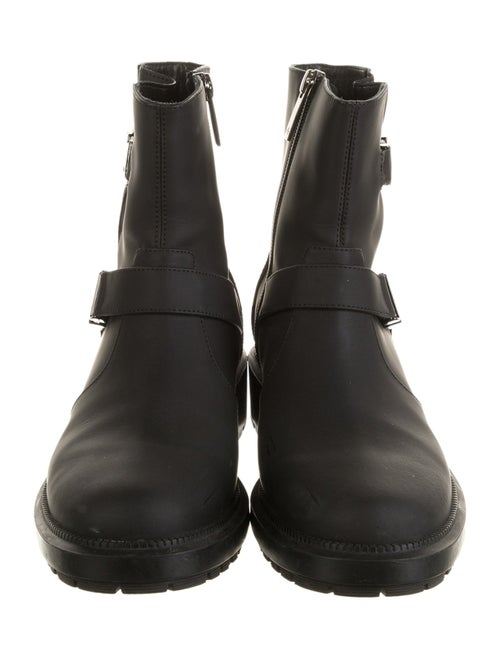 Aquatalia Leather Moto Boots