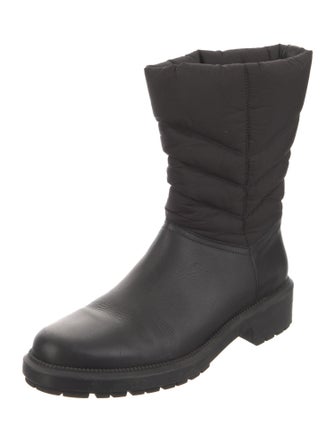 Aquatalia Leather Moto Boots