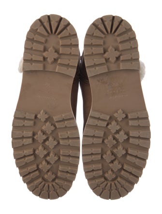 Aquatalia Nubuck Faux Fur Trim Chelsea Boots