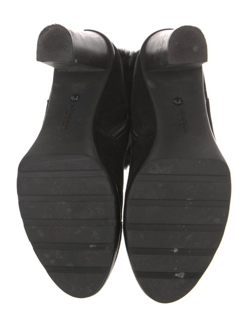 Aquatalia Suede Fur Trim Boots