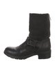Aquatalia Leather Moto Boots