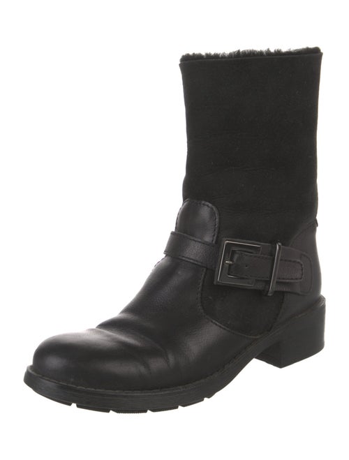 Aquatalia Leather Moto Boots