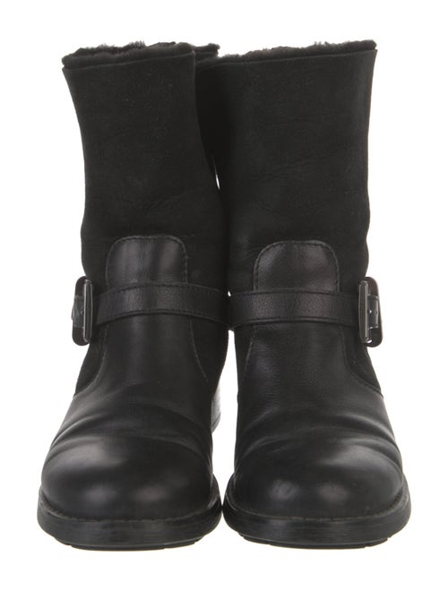 Aquatalia Leather Moto Boots