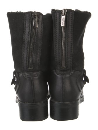 Aquatalia Leather Moto Boots