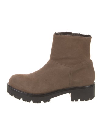 Aquatalia Suede Moto Boots