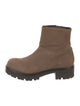 Aquatalia Suede Moto Boots