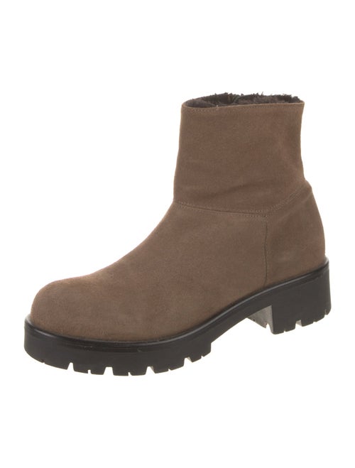 Aquatalia Suede Moto Boots