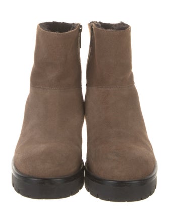 Aquatalia Suede Moto Boots