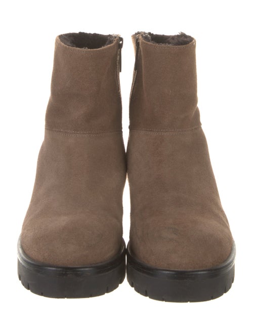 Aquatalia Suede Moto Boots