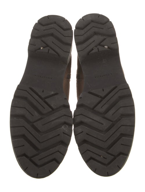 Aquatalia Suede Moto Boots
