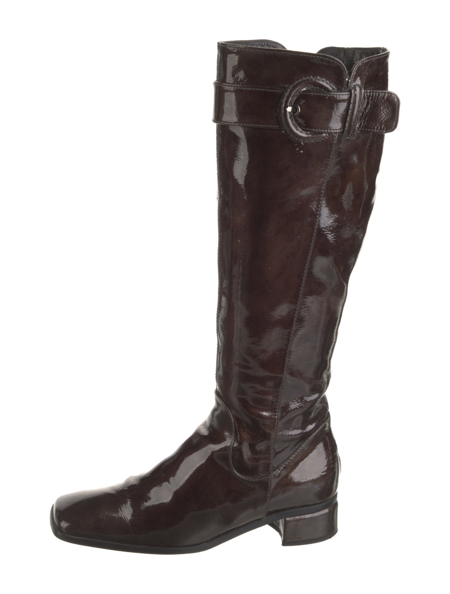 Aquatalia Patent Leather Riding Boots