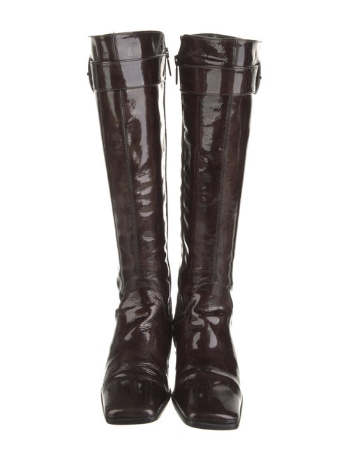 Aquatalia Patent Leather Riding Boots