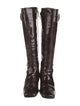 Aquatalia Patent Leather Riding Boots
