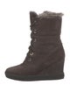 Aquatalia Suede Lace-Up Boots