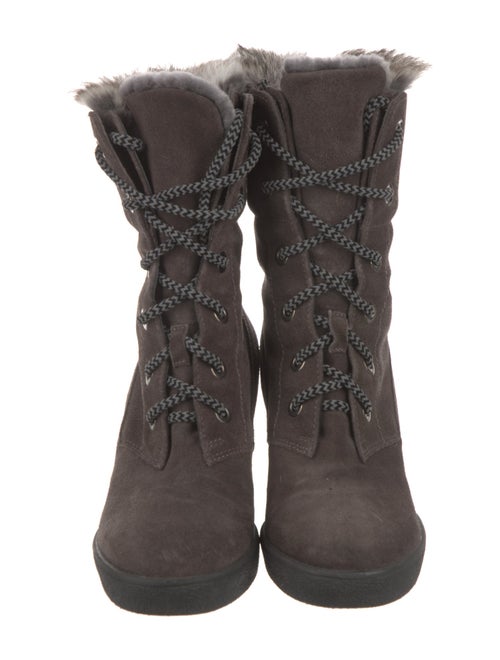 Aquatalia Suede Lace-Up Boots