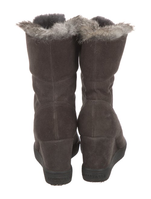 Aquatalia Suede Lace-Up Boots