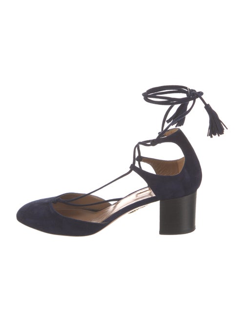Aquatalia Suede D'Orsay Pumps