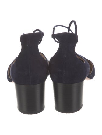 Aquatalia Suede D'Orsay Pumps