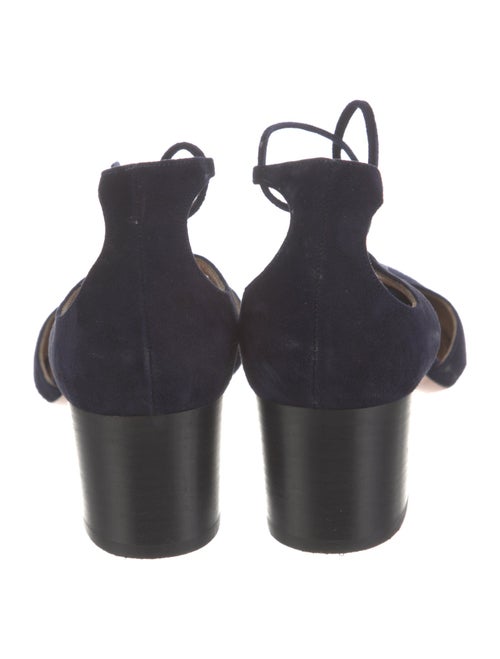 Aquatalia Suede D'Orsay Pumps