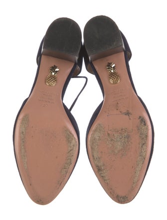 Aquatalia Suede D'Orsay Pumps