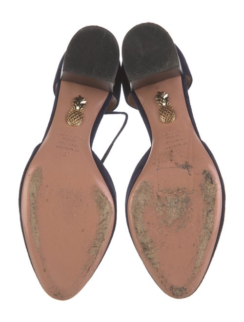 Aquatalia Suede D'Orsay Pumps